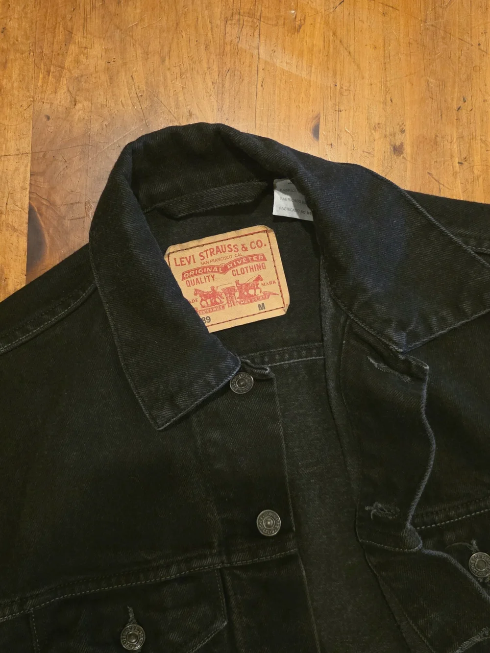 Levi's Men's Black Denim Trucker Jacket